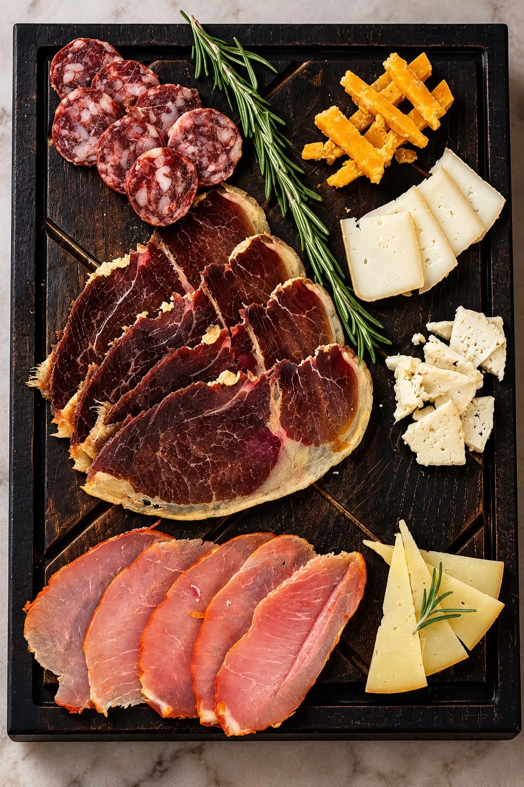 La tabla de charcutería de Madero, con embutidos y quesos para compartir